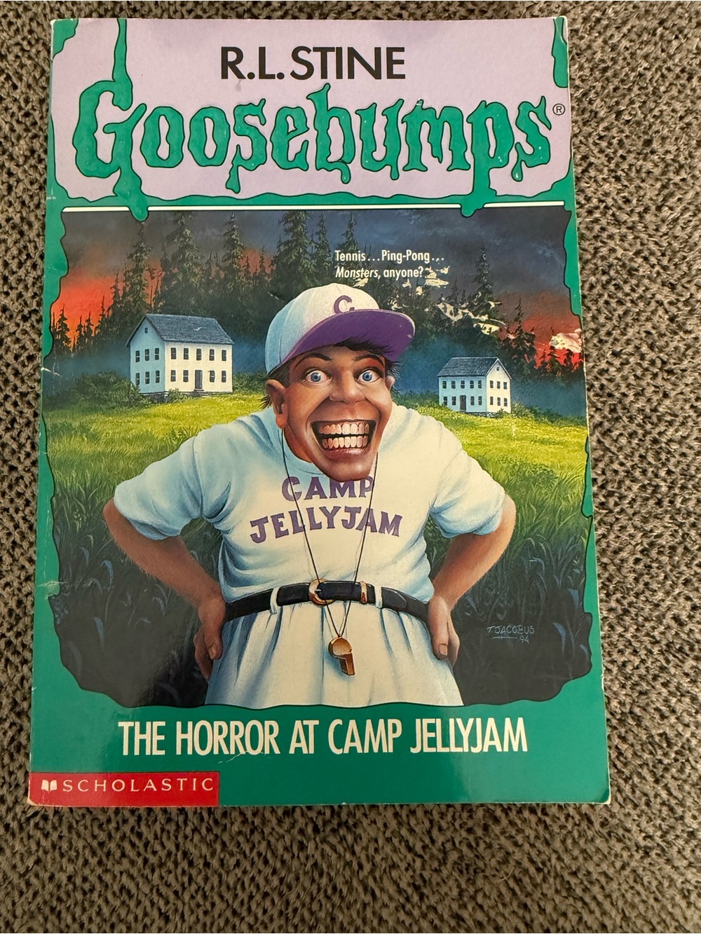 Vintage Scholastic first printing 1995 Goosebumps The Horror at Camp Jellyjam